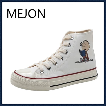 

High Top women fashion canvas casual shoes Casual Sneakers Breathable flat Driving Vulcanize Lovers Walking shoes Drop Shipping