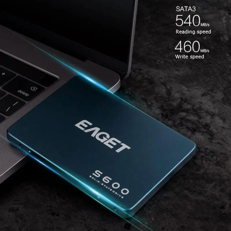 EAGET S600 2,5 дюймов SATA 3,0 SSD жесткий диск 128 ГБ/256 Гб внешний твердотельный накопитель для настольного ноутбука ПК твердотельный накопитель