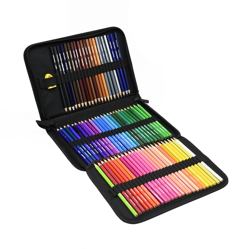 1 Set portátil caja de lápices de Color de moda de Color Pastel-lápices Color aceite lápiz Lápis de CDR 72 colores suministros de pintura