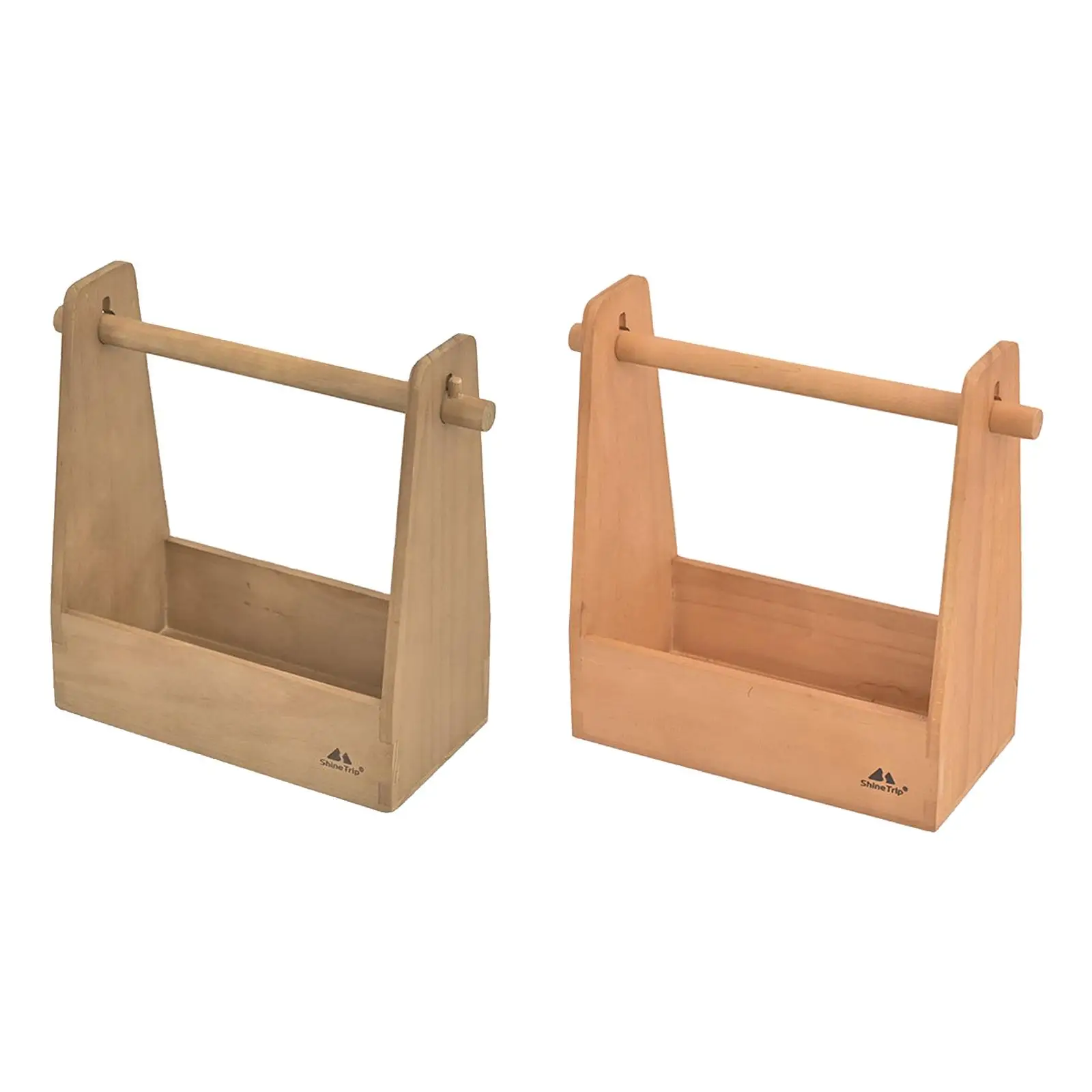Outdoor Seasoning Box Protabel Pine Wood Retro Card Slot Handle Detachable Camping Picnic Home Storage Roll Paper Holder | Спорт и