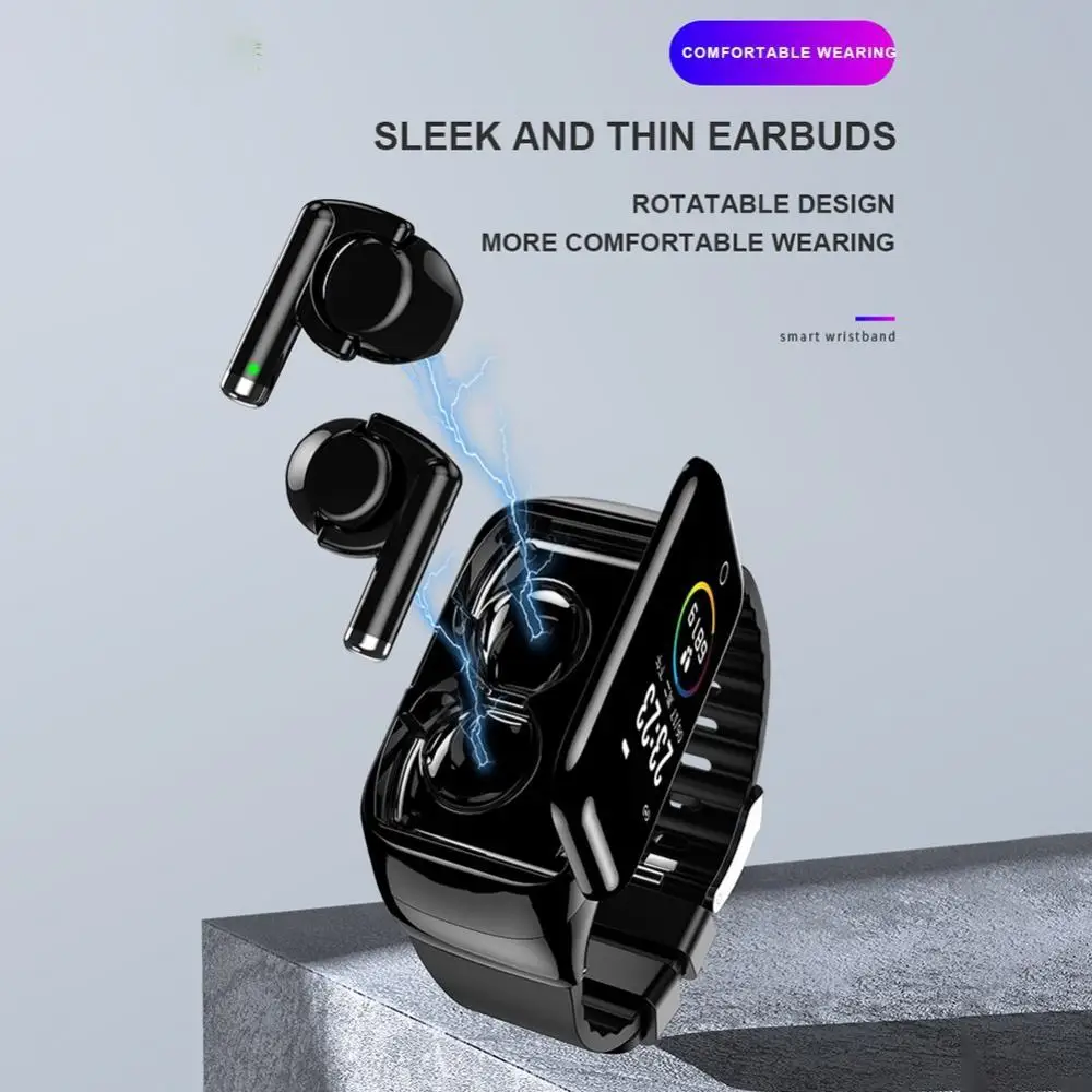 

M7 Heart Rate Monitor Sports Pedometer Smart Bracelet with Bluetooth Earphones