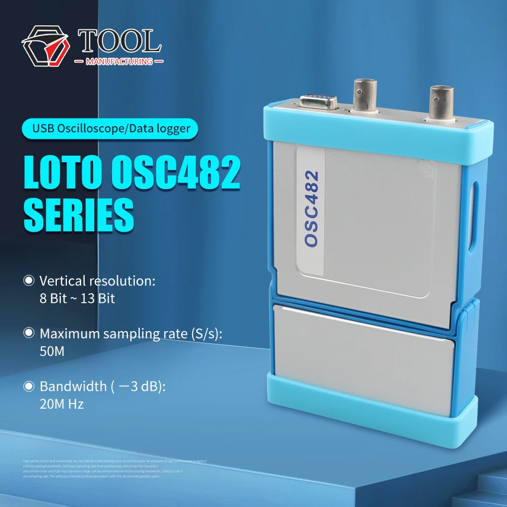 Виртуальный осциллограф Loto OSC482 20 м USB мобильный телефон цифровой автоматический