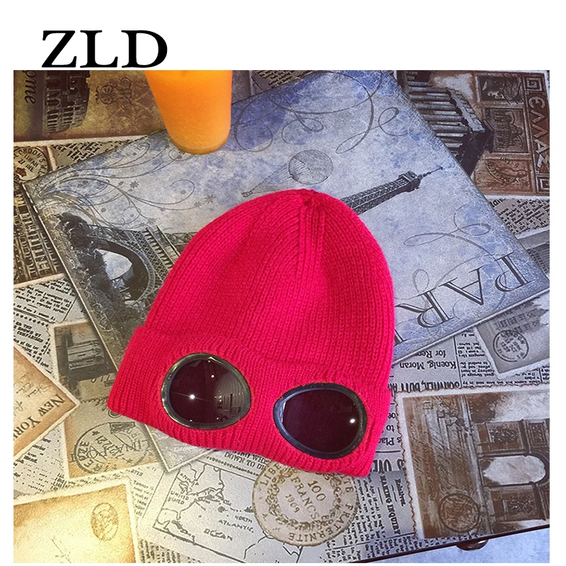 ZLD Skullies шапочки для женщин ветрозащитные очки шляпа шерсть зимние Gorros шапка фиксация укладки вязаные шапки Мужские Индивидуальные Лыжные шапки