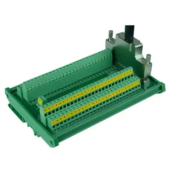 

SCSI100 DIN Rail Mount 100-pin MDR Female Interface Module , SCSI100 Cable