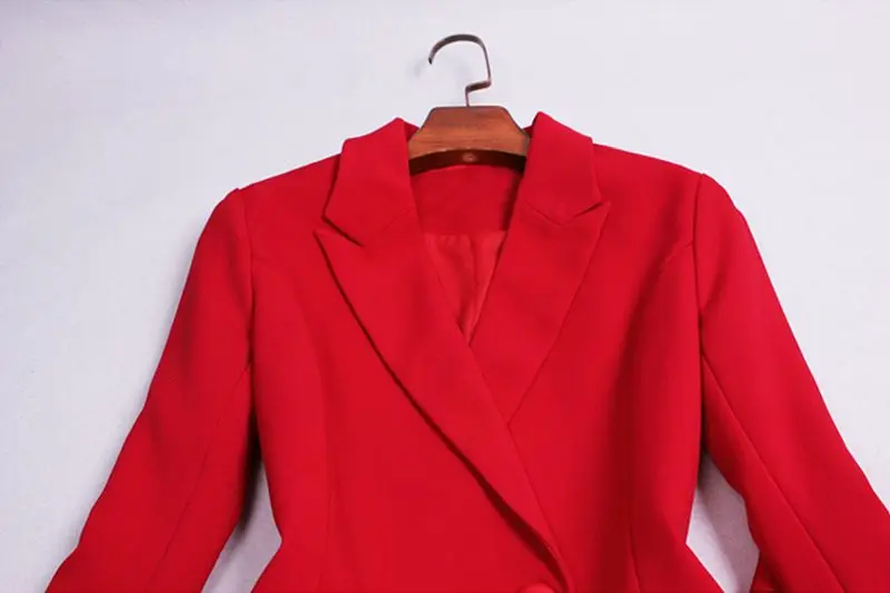 Комплект блейзеров Pak vrouwelijke mode Slanke dames Xiaoxiangfeng split hoge kwaliteit bell broek Professional dragen twee stuk