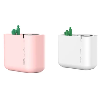 

3000Ml Air Humidifier Cactus Double Spray Desktop USB LED Purifier Large Capacity Humidificador for Household