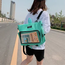 透明なクリアリュックdiyかわいい原宿ランドセル十代の少女ランドセルitabagsオックスフォード防水バックパックmochilas Aliexpress 透明なクリアリュックdiyかわいい原宿ランドセル十代の少女ランドセルitabagsオックスフォード防水バックパックmochilas Aliexpress