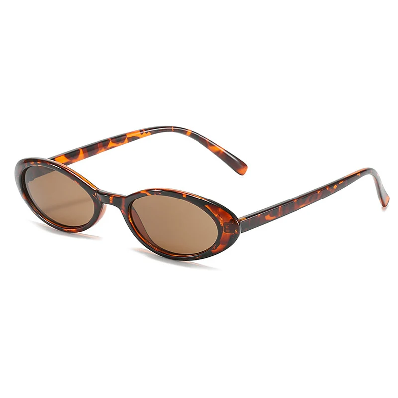 Women's Retro Leopard Brown Oval Sunglasses - 2023 New Fashion Eyewear