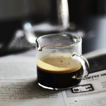 

Small Glass Milk Cup 120ml Coffee Cup Simple Clear Glass Cup With Handle Exquitive Glass Cup