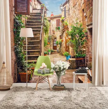 

[Self-Adhesive] 3D Street 30233 Wall Paper mural Wall Print Decal Wall Murals