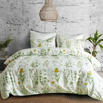 

High Quality Printing Bedding Set Flower Queen Comforter Bedding Set King Duvet Cover Set LP01#