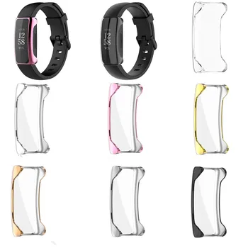 

TPU Protective Case Cover For Fitbit Inspire 2 Full Screen Protector Case Frame Anti-Scratch Shell Smartwatch Accessories
