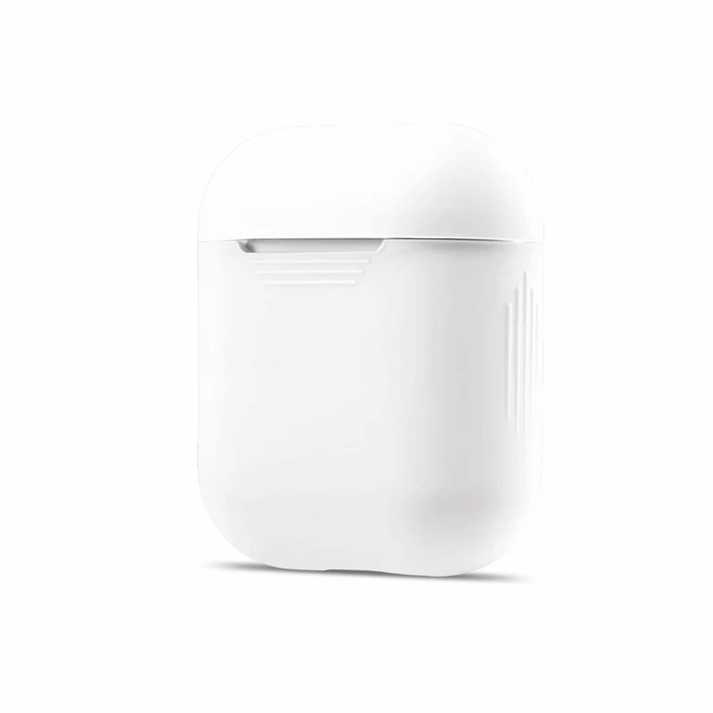 Цвет Мягкая силиконовая гарнитура чехол для AirPods 1/2 зарядка наушников с откидной крышкой - Цвет: 2