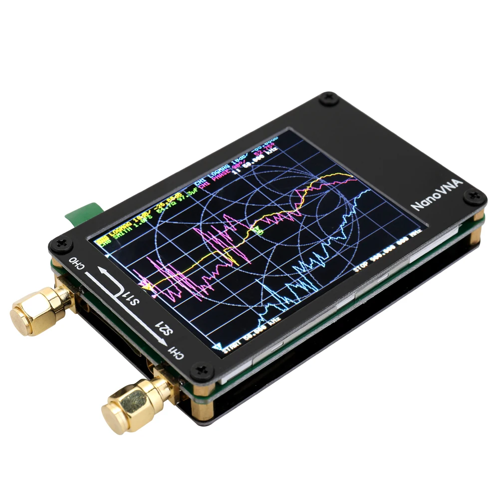 Металлический щит+ батарея нановна VNA векторный сетевой анализатор 50 кГц-900 МГц сенсорный экран коротковолновый MF HF VHF UHF антенный анализатор
