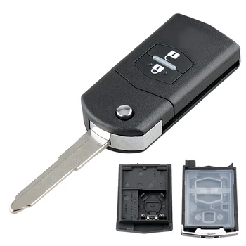 

2 Buttons Car Key Shell Remote Control Folding Housing Replacement Fit for Mazda 2 3 5 6 BT50 CX-5 CX-7 CX-9 RX8