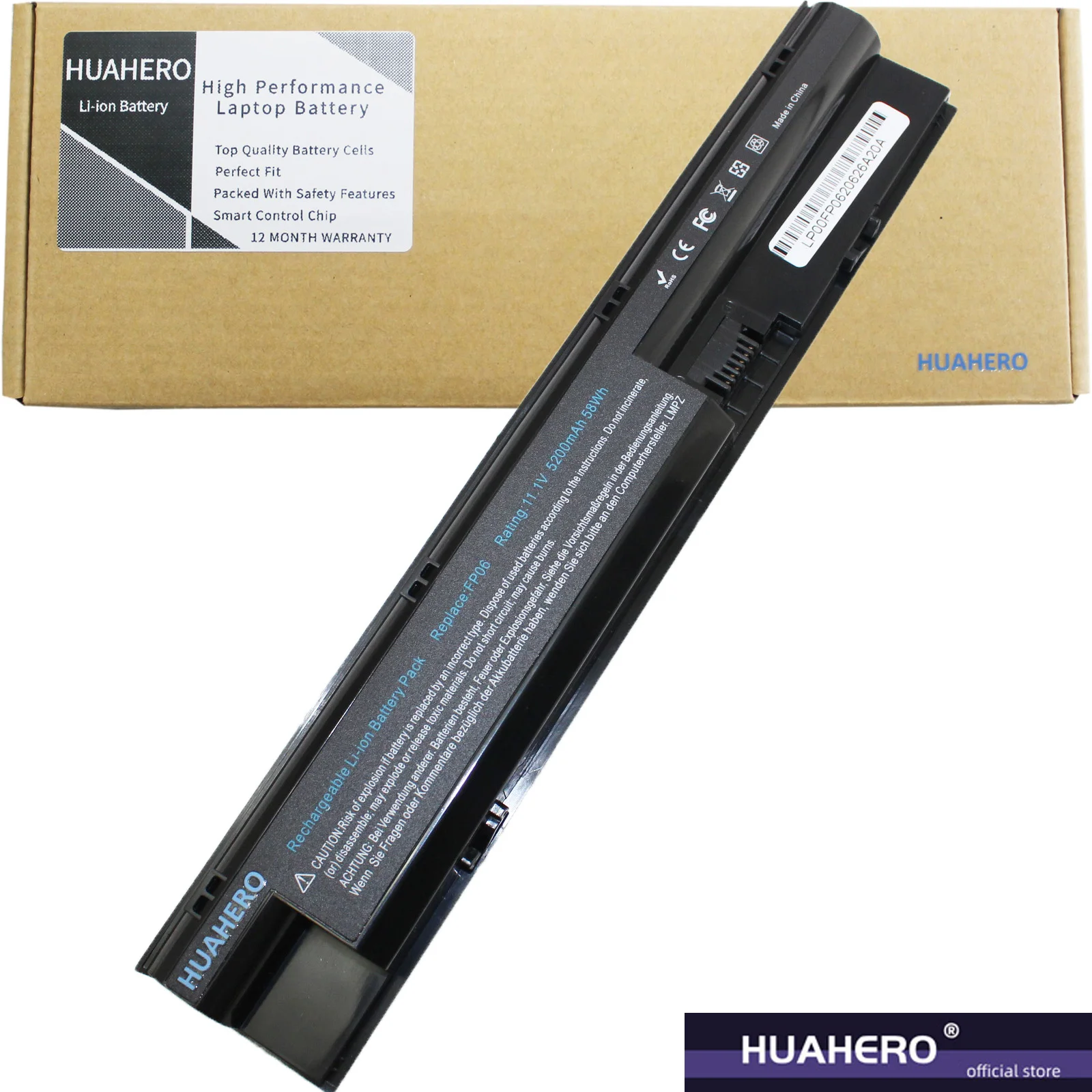 Аккумулятор HUAHERO FP06 FP09 для HP ProBook 440 450 455 470 G0 G1 708457 001 FP06XL 707616 141 242 851 707617 421 HSTNN IB4J LB4K |