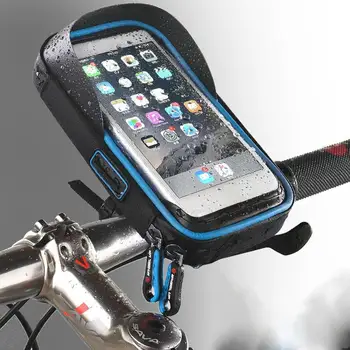 

Bicycle mobile phone bracket waterproof bracket bag Neutral TPU bicycle bag cycling bag front pack navigation stand