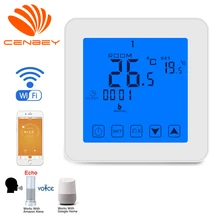 Термостат для теплого пола термостат для газового котла Wi-Fi термостат умный термостат Alexa котел температурный контроллер Подпольное Отопление термостаты программируемый комнатный термостат терморегулятор 220 в wifi