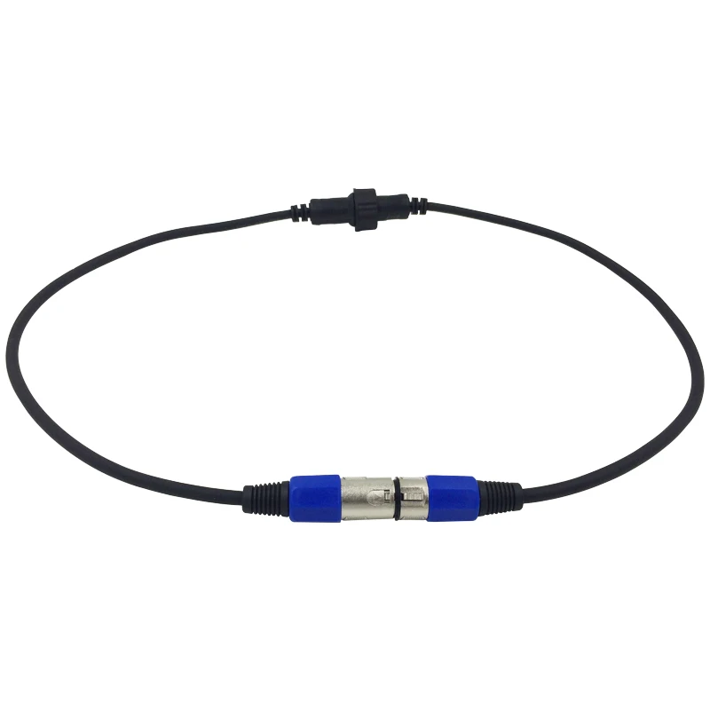 В водонепроницаемом корпусе, DMX кабель 3 штыря штекер к гнезду Удлинительный кабель 1 м/2 м/3 м/5 м/10 м для Par Light DMX передача сигнала/SX-AC030