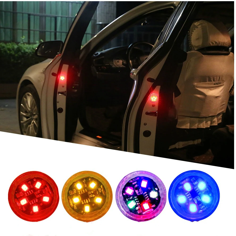 

Universal LED Car Opening Door Safety Warning Anti-collision Lights Magnetic Sensor Strobe Flashing Alarm Lights Parking Lamp