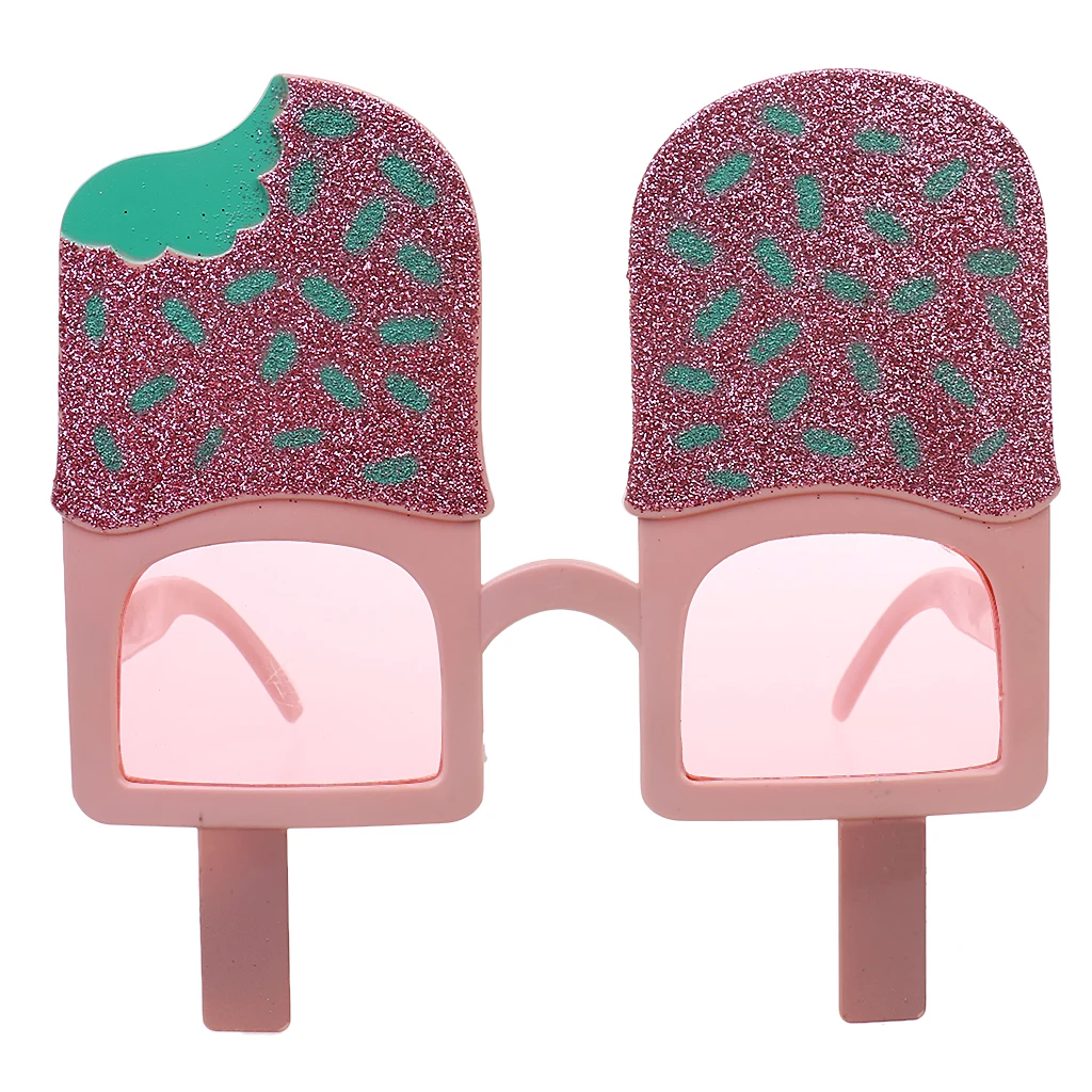 Glitter Ice Pop Lolly Sunglasses Fancy Dress Costume Party Glasses Shades for Kids Adult Fancy Dress Costume Cosplay Accessories