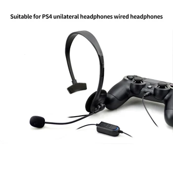 

Over-Ear Wired Earphone PC Headphone with Microphone Noise Cancelling and Volume Controls Suitable for PS4 Game Console