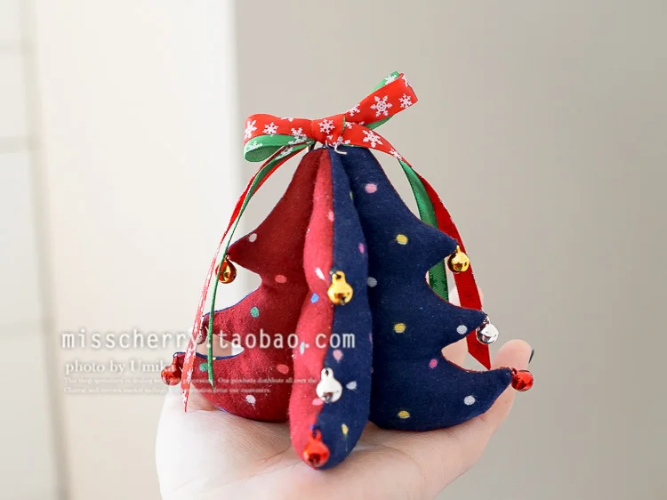 Ткань Искусство Рождественская елка материал для упаковки своими руками для начинающих введение красно-зеленая бархатная ткань из хлопка пакет