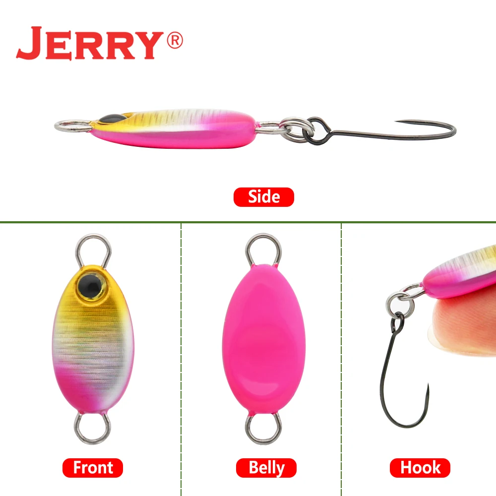 Jerry Hugo Metal Jig Vinration Fishing Lures Micro Trout Pike Bass