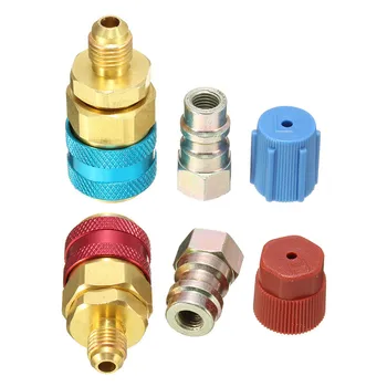 

High Side Extension Adaptor For Ford/BMW/Audi High And Low R134A Quick Coupler Adapters Car Air-conditioning Quick Fitting