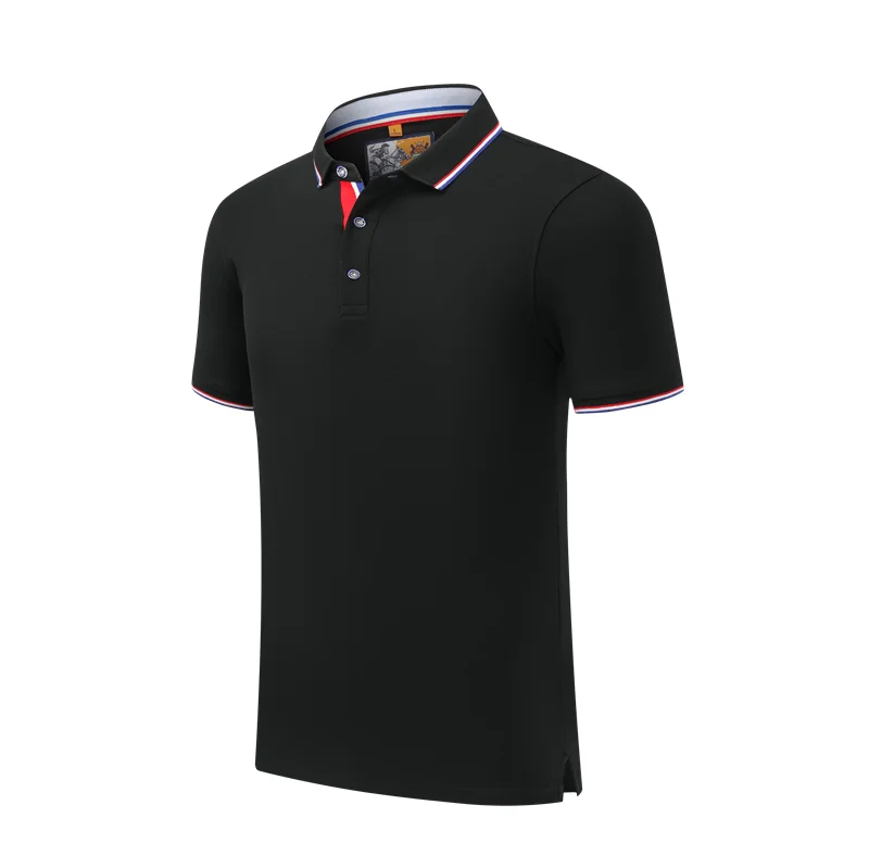black Новинка мужские летние рубашки поло Para Hombre праздничные повседневные с коротким рукавом анти-пилинг Большие размеры Топы Рубашки Одежда для пар - Цвет: black