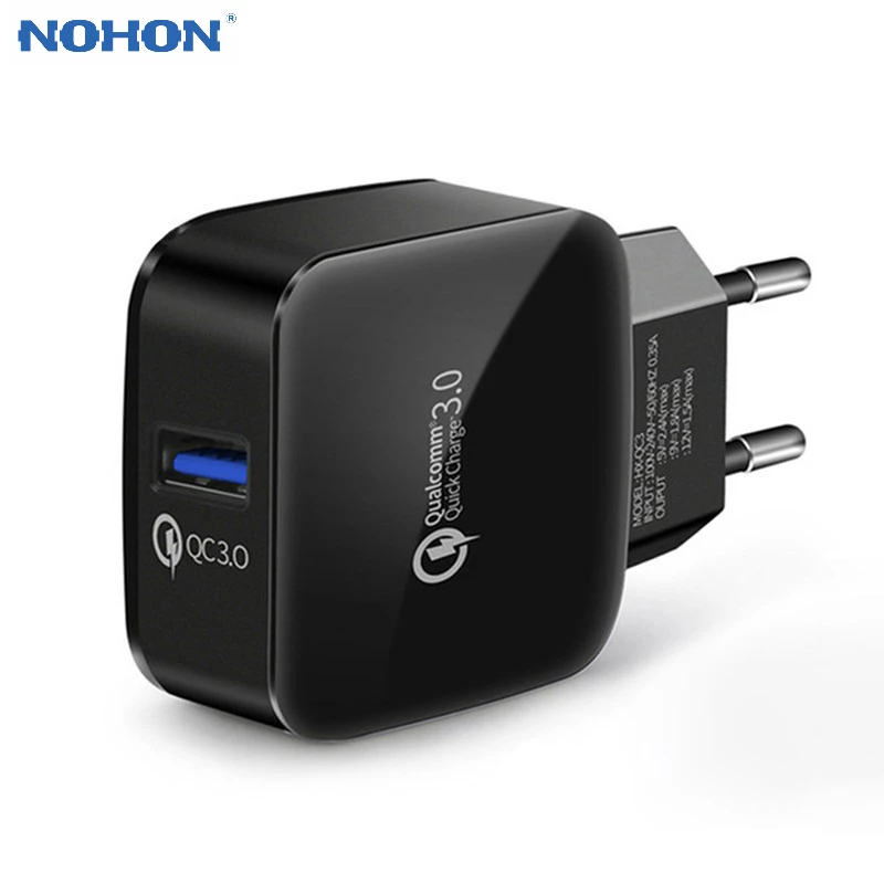 Quick Charge 3,0 USB ЗУ для мобильного телефона для iPhone huawei Xiaomi samsung Galaxy S7 S8 S9 18 Вт AFC адаптер питания для быстрой зарядки