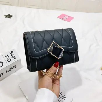 

2020 New Fashion Ladies Mini Flap Bags Brand Designer Leather Handbag Women Square Buckle Shoulder Bags Crossbody Bags for Lady
