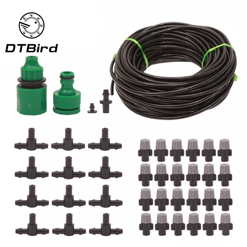 

Wetting and dust removal atomization garden plant automatic waterer spray cooling watering suit lazy irrigation system device