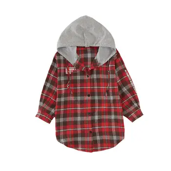 

Fashion Plaid Hoodies Sweatshirts for Girls Hooded Blouses Shirt Kids Girl Hoodie Sweatshirt Pullovers Blouse Hoodie Coat Outfit