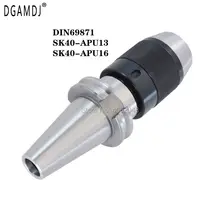 Suporte de ferramenta din69871 cabeçote de suporte para broca pu, mandril sem chave de alta precisão