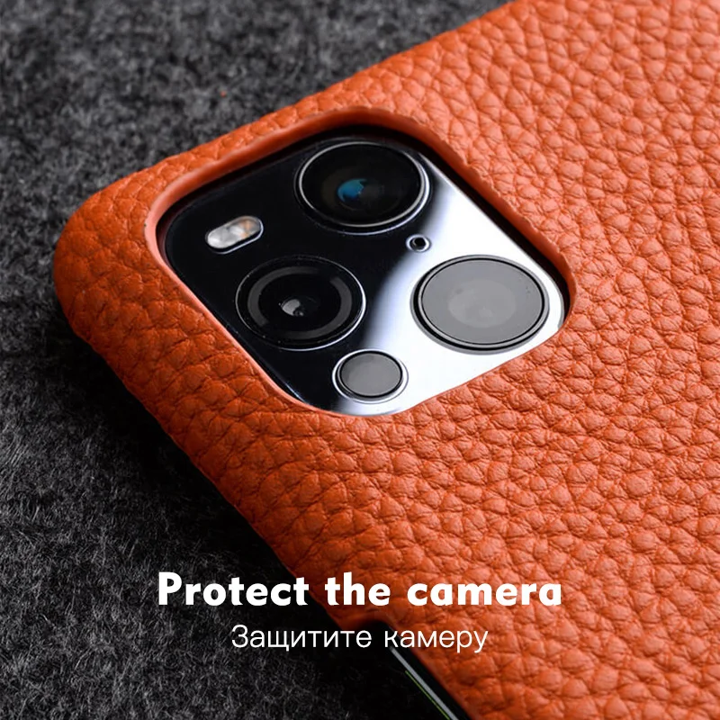 Melkco Premium Genuine Leather Case for OPPO Find X3 Pro Luxury Fashion Business High-end Natural Cowhide Phone Case Back Cover