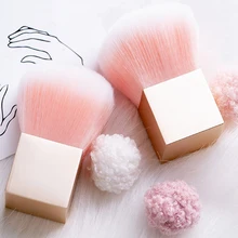 1 шт., портативный мини-куб для ногтей, щетка для чистки, мягкая, для удаления пыли, акриловый УФ-гель, пудра, для маникюра, средство для ухода, ...(China)