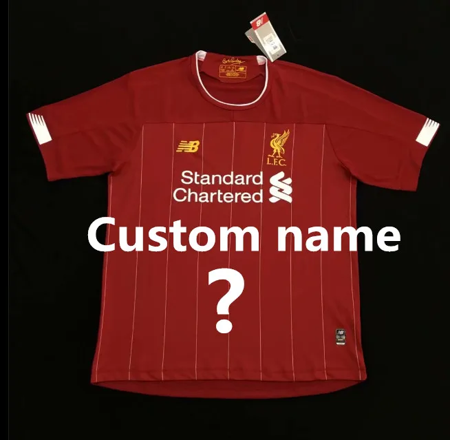 19 20 Liverpoolea рубашка M. SALAH FIRMINO MANE VIRGIL HENDERSON ROBERTSON MILNER KEITA Liverpoolea Футбольная Футболка - Цвет: shirt