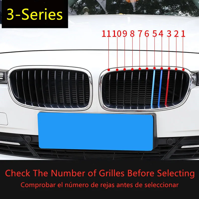 Автомобильные передние решетчатые накладки для BMW 3 серии E46 E90 E91 E92 E93 F30 F31 F34 G20 M Power