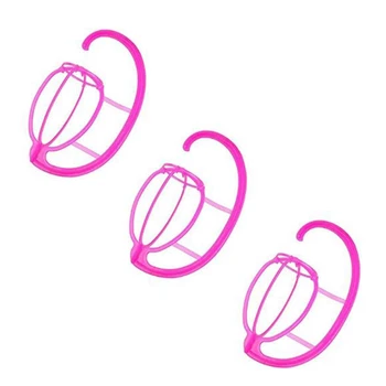 

3 Pcs Wig Hanger, Collapsible Wig Holder,Holder Stand Portable Wig Dryer Collapsible Wig Display Holder Tool-Rose Red