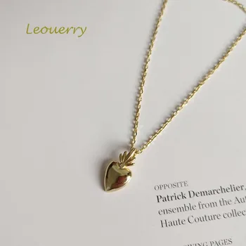 

Leouerry 925 Sterling Silver Heart Pineapple Pendant Necklace Creative Short Chain Neckalces for Women Charms Silver 925 Jewelry