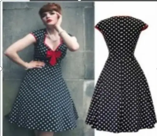 Robe Retro Vintage A Col Marin Tunique Elegante Pin Up Style Rockabilly Annees 50 Et 60 Ete Aliexpress