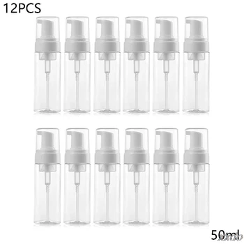 

12 Pack 50 M L Foam Dispenser Bottle Plastic BPA Free Refillable Mini Foaming So T4MB