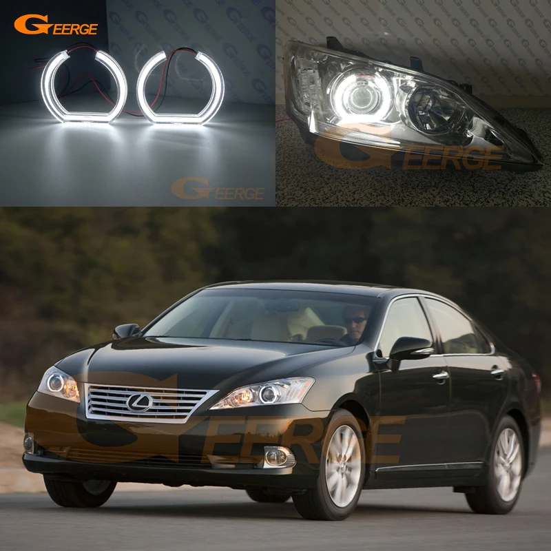 

For LEXUS ES 350 240 ES350 ES240 2010 2011 2012 Excellent Ultra Bright Crystal DTM Style Led Angel Eyes Halo Rings Kit Day Light