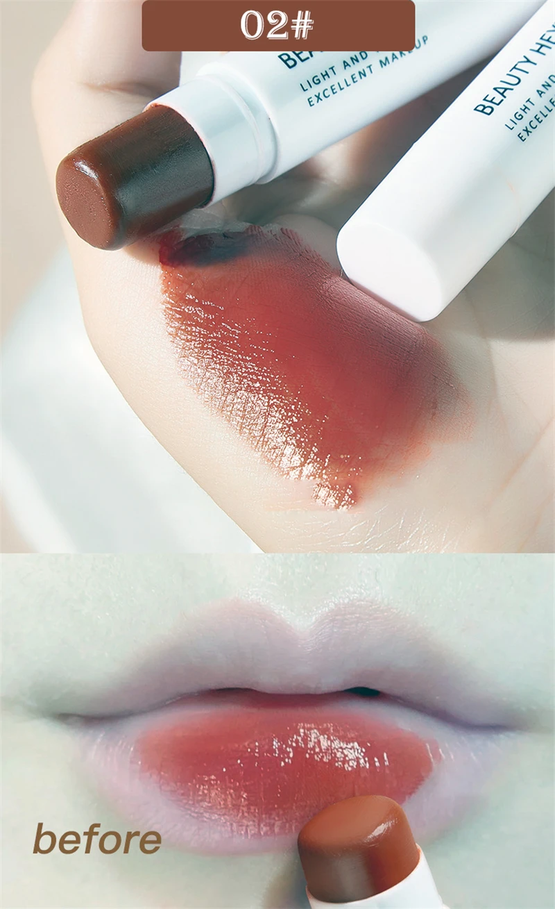 1Pcs Magic Color Changing Lipstick Orange Waterproof Moisturizer Lip Balm Long Lasting Nourish Protect Lips Care Makeup Cosmetic