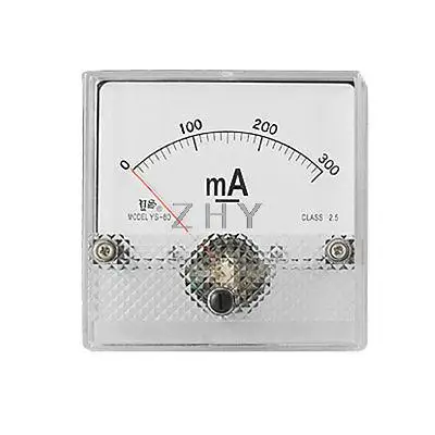 Класс 2,5 Точность DC 0-300mA измеритель тока панель YS-80