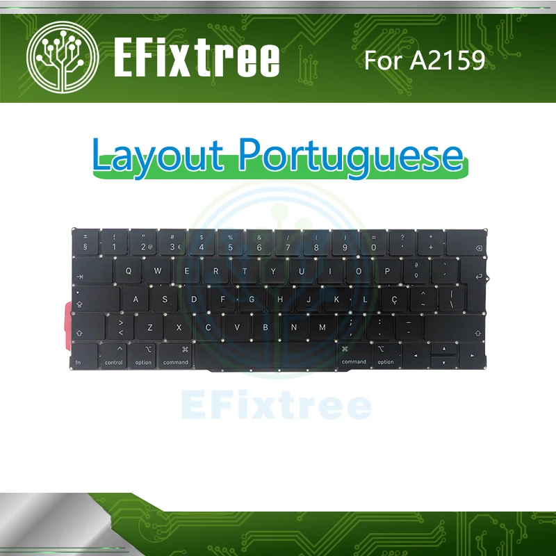 Полный для MacBook retina 13 ''A2159 раскладка клавиатуры португальский Mid EMC 3301