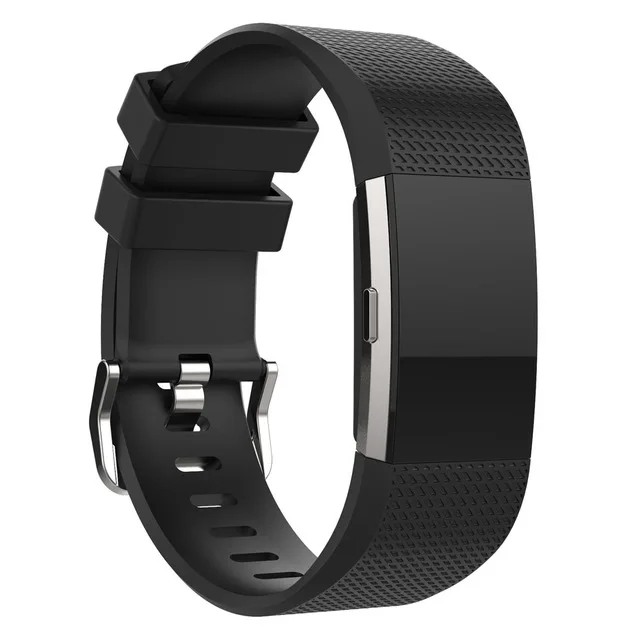 JSPSTA Аксессуары для браслета Fitbit Charge 2 сменный Браслет ремешок для Fitbit Charge2 браслет для Fitbit Charge 2 - Цвет: Черный