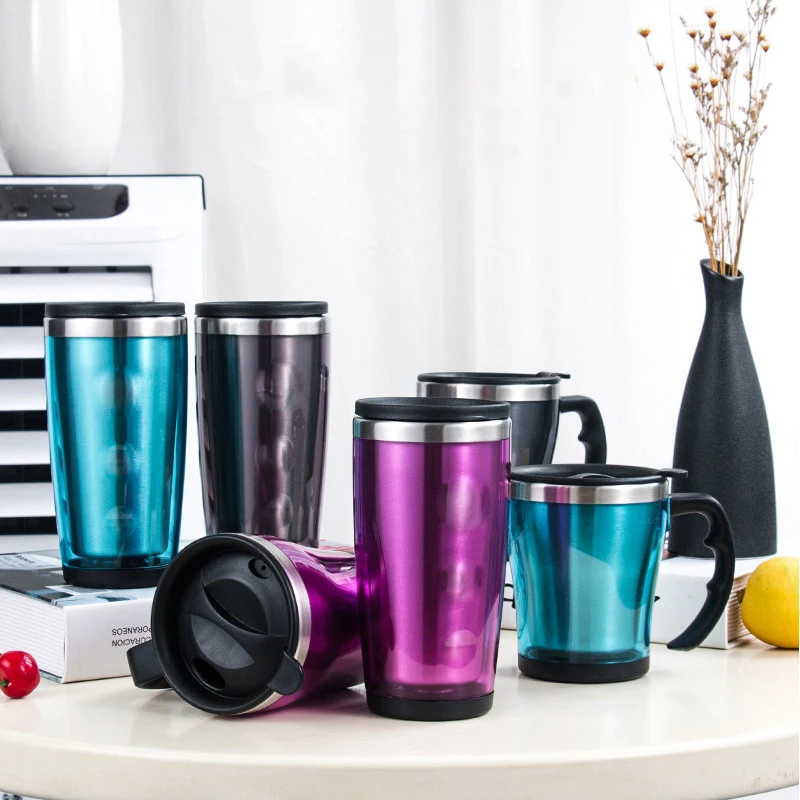 

Stainless Steel Coffee Mug Tumbler - Travel Cup With Lid for Men & Women, Perfect for Coffee, Tea, Beer, Water