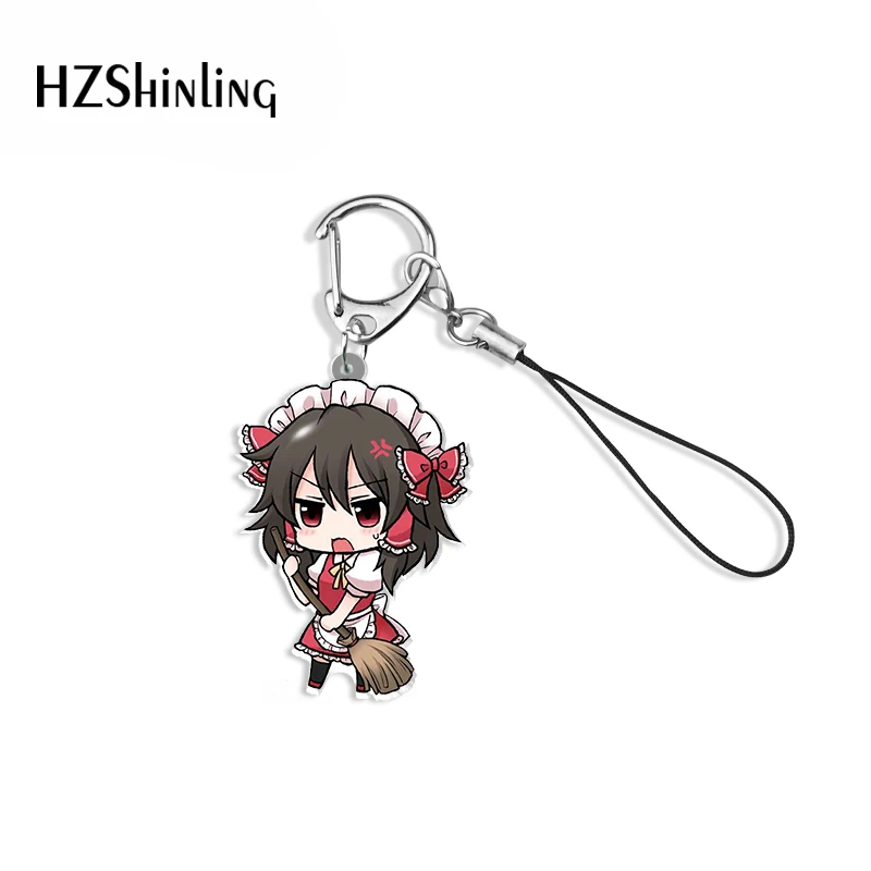 Anime TouHou Project Rubber Strap Keychain KeyRing Bag Pedant Charm Cosplay Gift